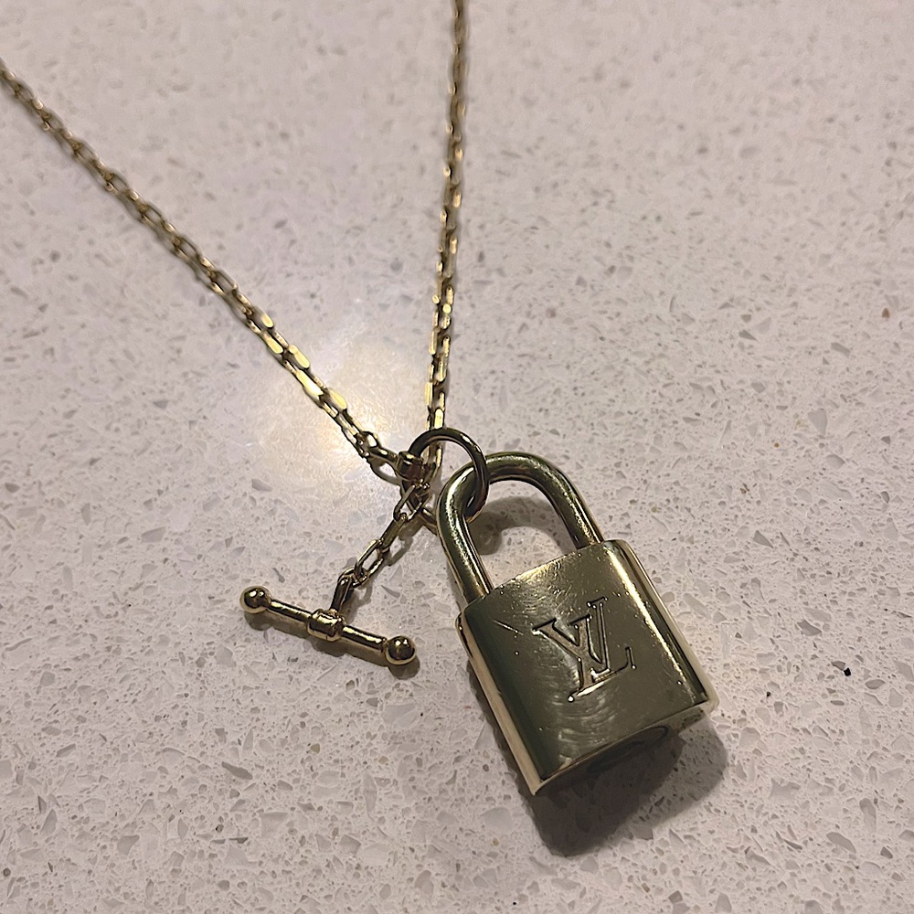 Authentic Louis Vuitton Lock Necklace